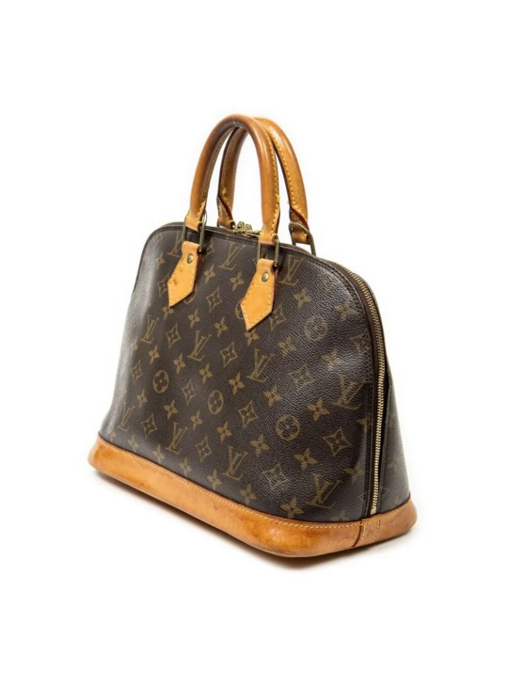 Louis Vuitton Alma Brown Monogram Canvas Handbag